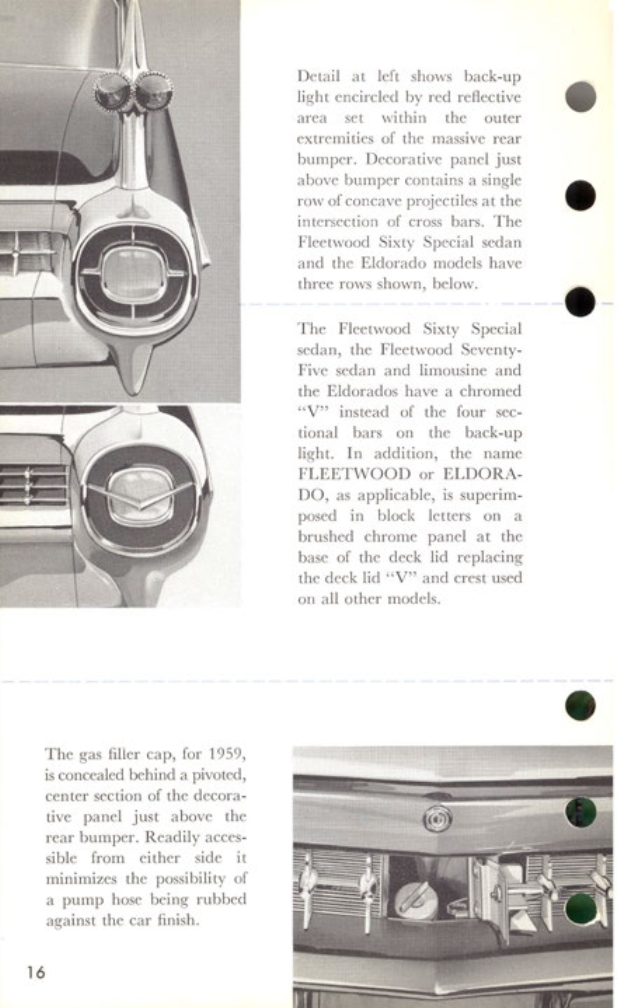 1959 Cadillac Salesmans Data Book Page 98